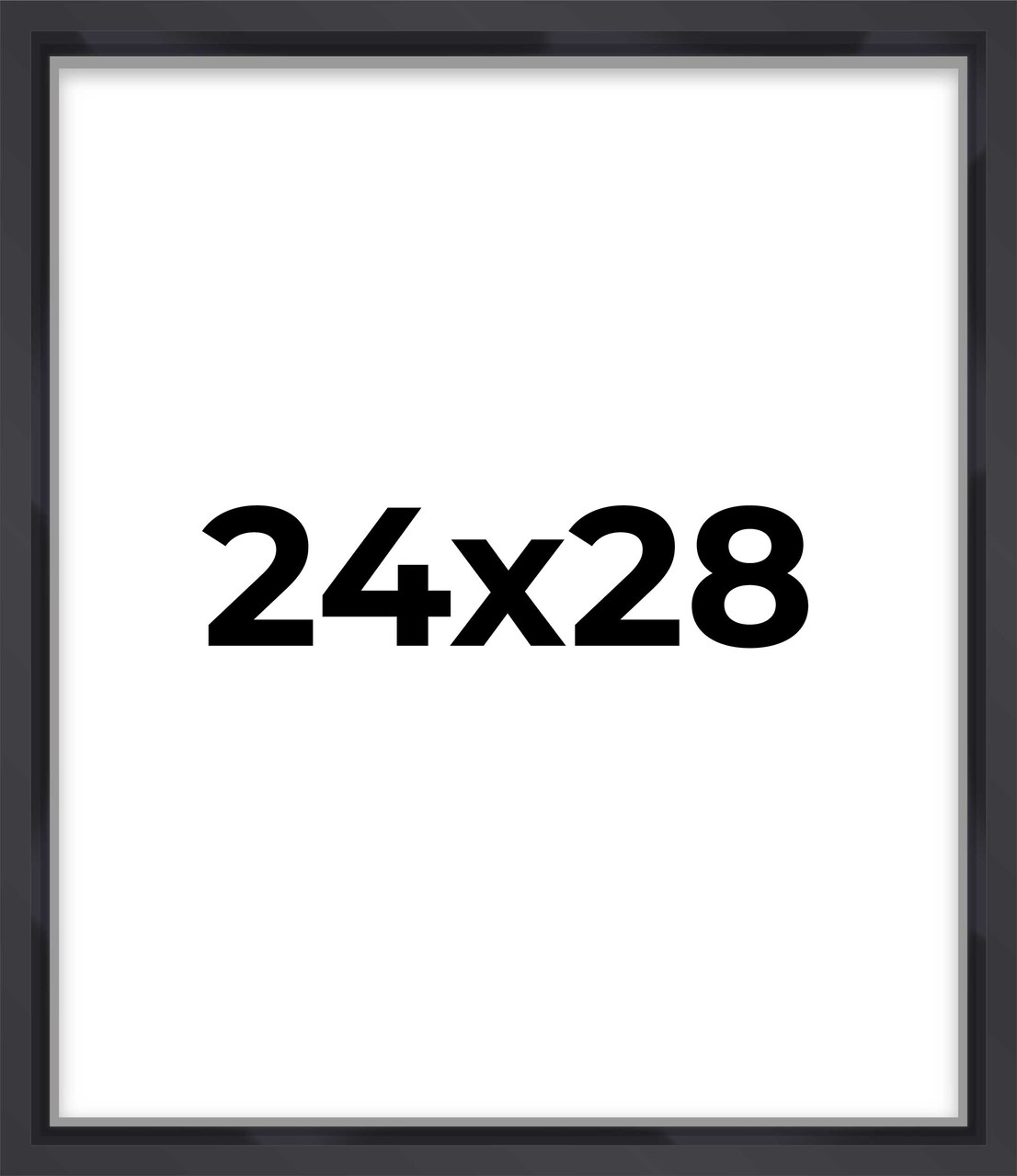 Shadow Box 1.5" Depth Black Picture Frame - UV Acrylic, Backing, Hanging Hardware